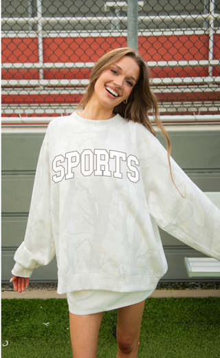 charlie southern: sports camo mock neck