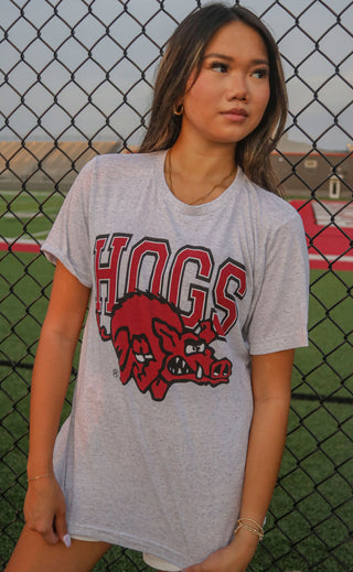 charlie southern: hogs vault t shirt - grey