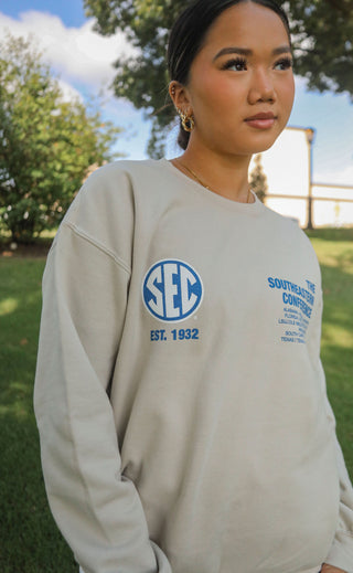 charlie southern: sec tan sweatshirt