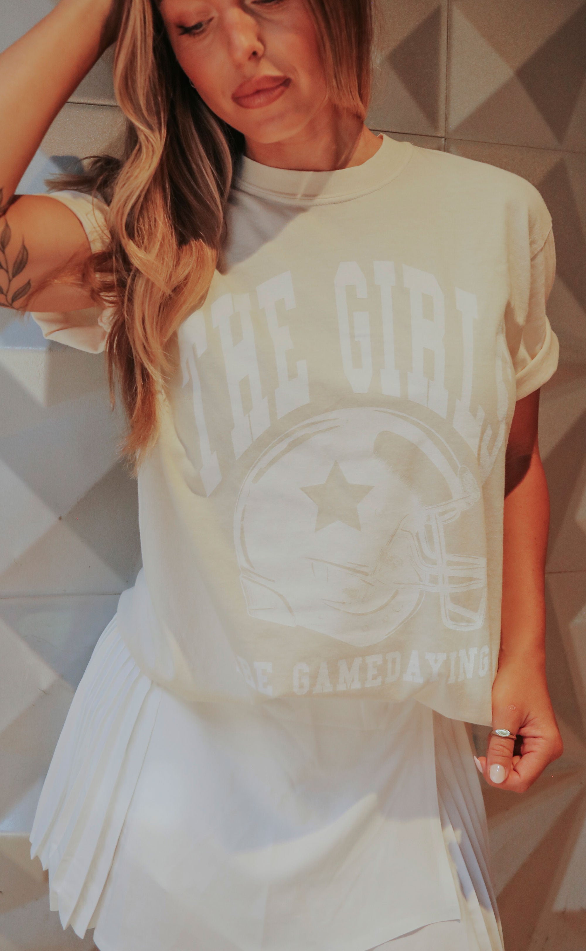 Friday + saturday: The Girls Are Gamedaying T Shirt - Extra Extra Large