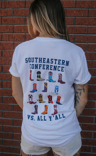 charlie southern: sec boots t shirt