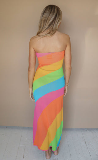 show me your mumu: island nights tube dress - rainbow