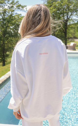 friday + saturday: going places sweatshirt