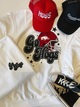 charlie southern: go hogs star sweatshirt