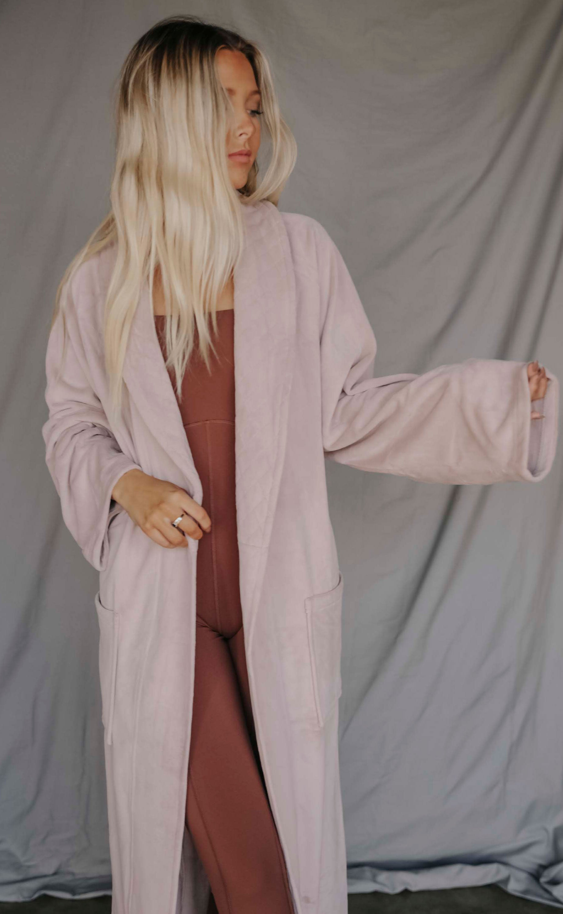 barefoot dreams: luxechic robe - faded rose – Riffraff