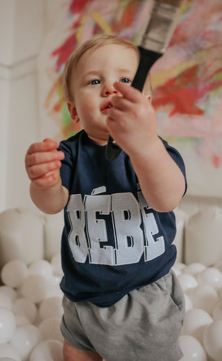 charlie southern: bebe baby tee - blue