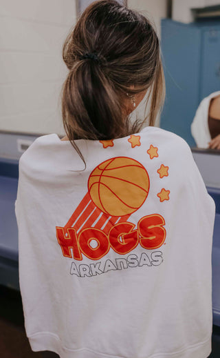 charlie southern: hogs basketball campus crew sweatshirt