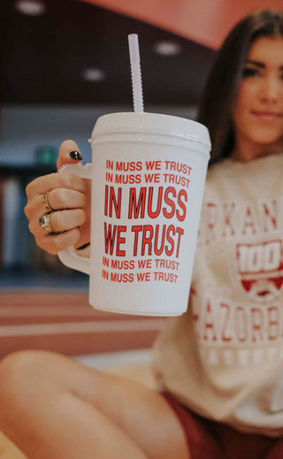 charlie southern: in muss we trust insulated mug