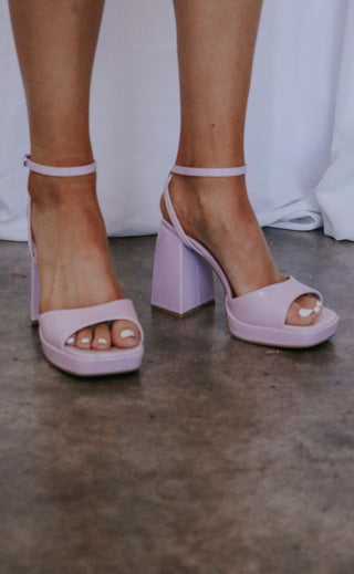 lucky me heels - lilac