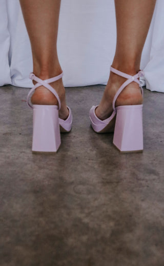 lucky me heels - lilac