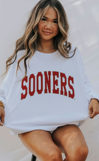 charlie southern: ou boomer sooner corded sweatshirt