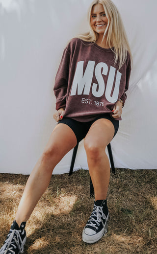 charlie southern: mississippi state corded sweatshirt