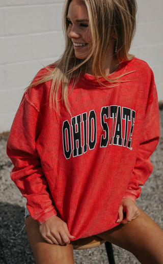 charlie southern: ohio state corded sweatshirt