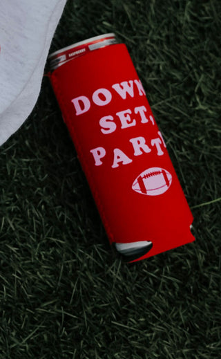 friday + saturday: down set party tall drink sleeve