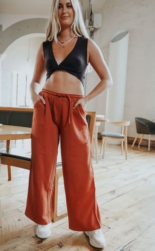 free people movement: summer tide pants - copper