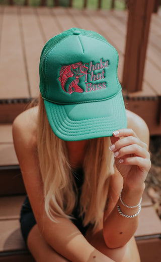 charlie southern: shake that bass trucker hat - green