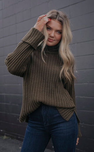 pistola: dallas relaxed turtle neck sweater