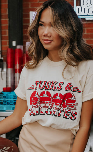 charlie southern: tusks and tailgate t shirt